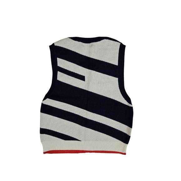 Maeve Anthropologie Striped V-neck Sweater Vest Size L EUC - Picture 3 of 7